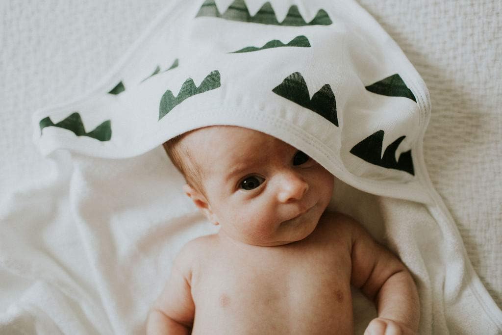 Hooded bath towels for baby's first bath